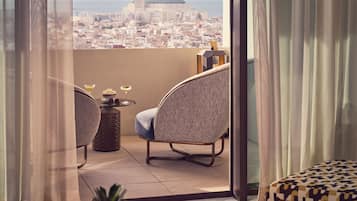 Prestige Duplex | Living area | 65-inch flat-screen TV with satellite channels, TV, Netflix