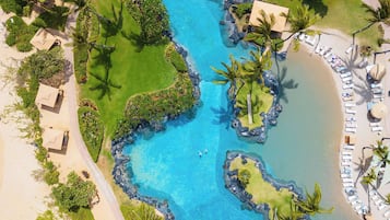 3 outdoor pools, cabanas (surcharge), pool umbrellas