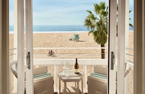 Vue sur la plage ou l’océan
