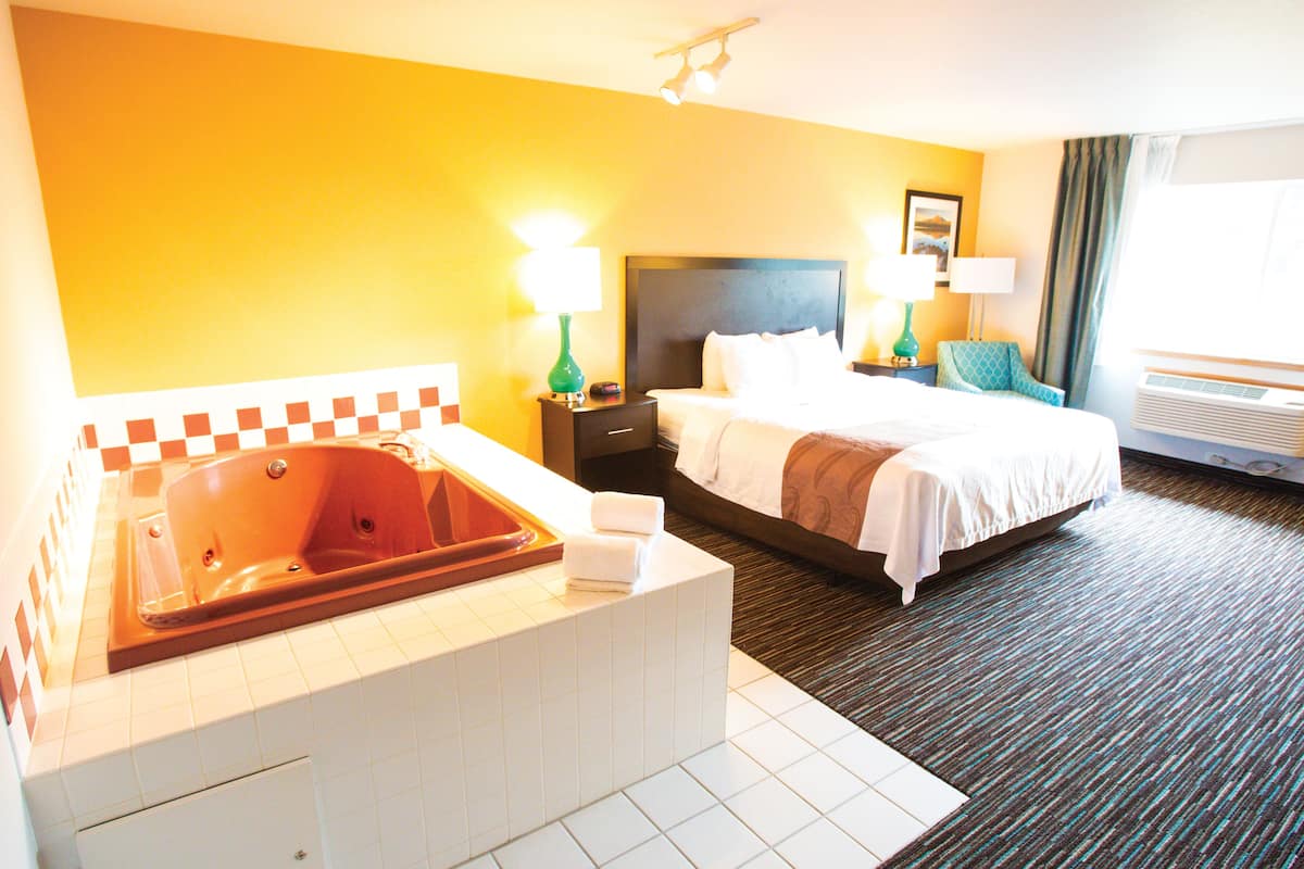 premier room, 1 king bed | premium bedding, desk, iron/ironing board, free wifi