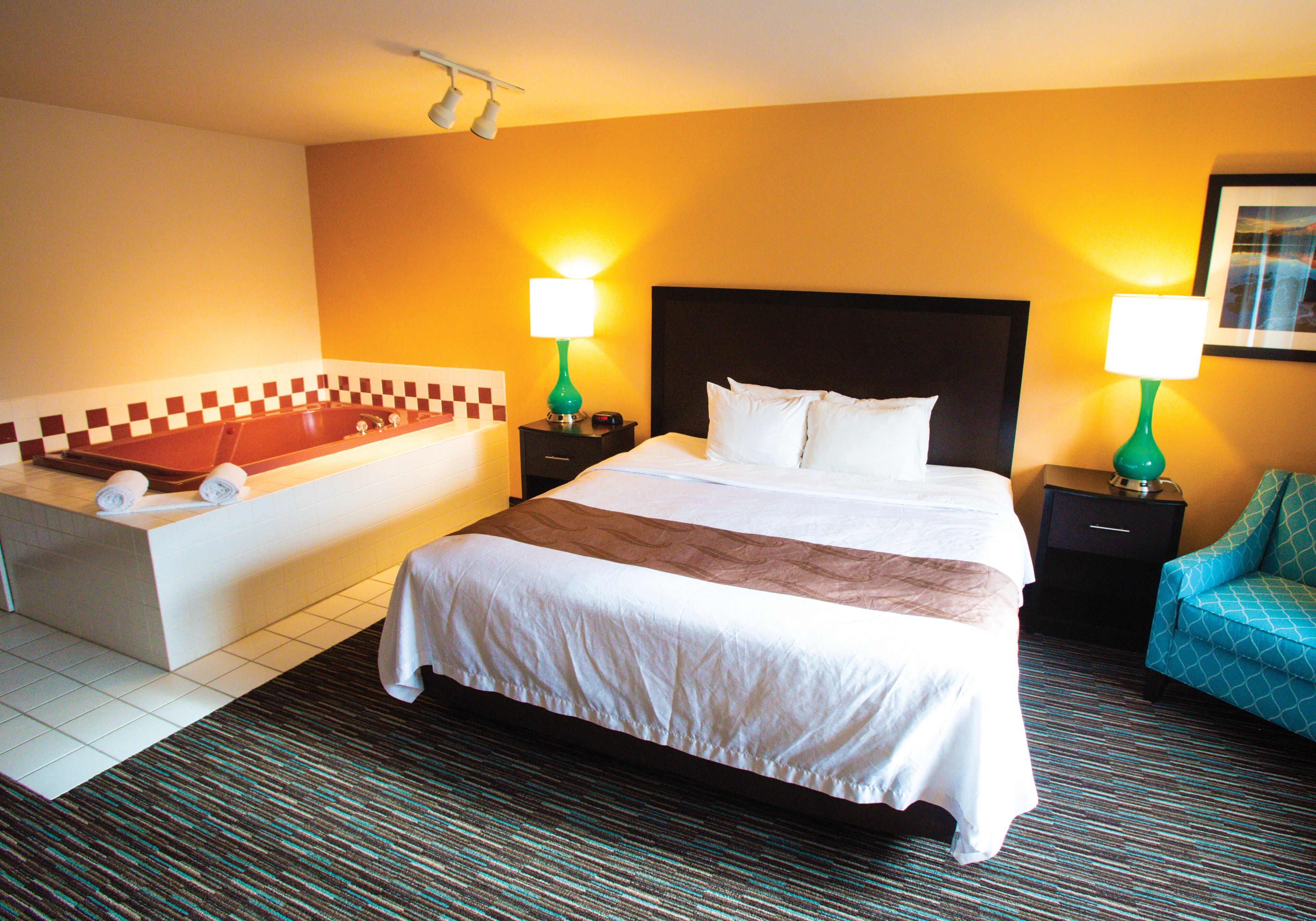 premier room, 1 king bed | premium bedding, desk, iron/ironing board, free wifi