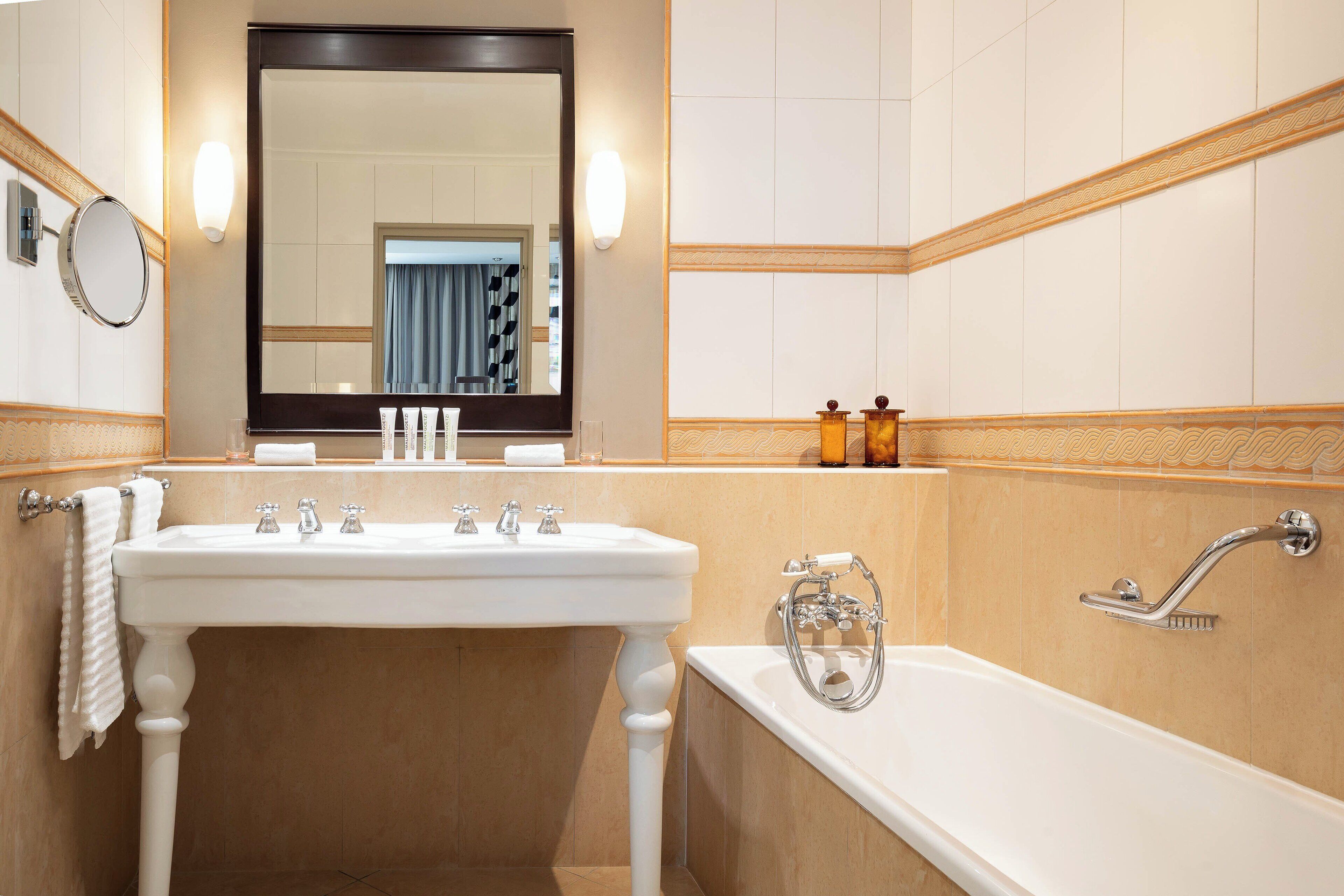 eco-friendly toiletries, hair dryer, bathrobes, slippers