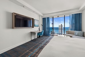 In-room safe, desk, laptop workspace, iron/ironing board