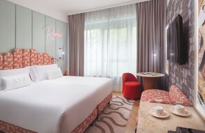 In-room safe, desk, blackout curtains, soundproofing