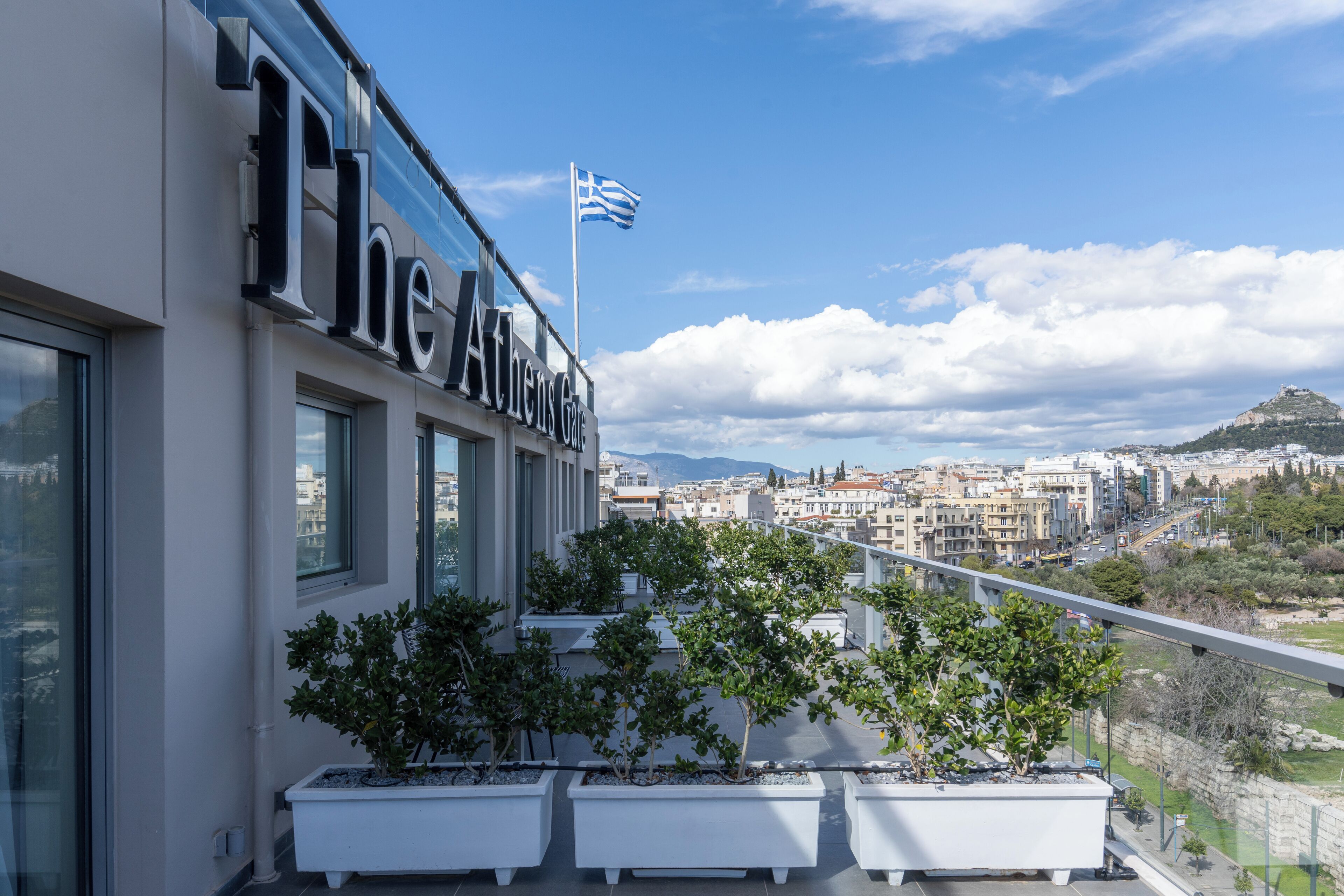 Dobbeltrom – executive (Temple of Zeus or Acropolis View) | Terrasse/patio