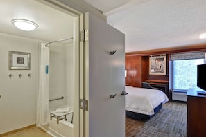 Room, 1 Queen Bed, Accessible, Bathtub | Bathroom | Free toiletries, hair dryer, bathrobes, towels - Hampton Inn Birmingham/Mountain Brook (Birmingham)