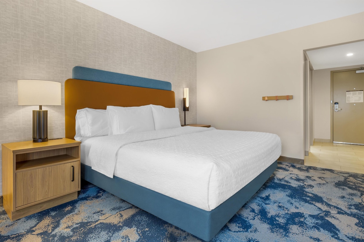 Room, 1 King Bed, Accessible, Non Smoking | Down comforters, pillowtop beds, blackout drapes, iron/ironing board