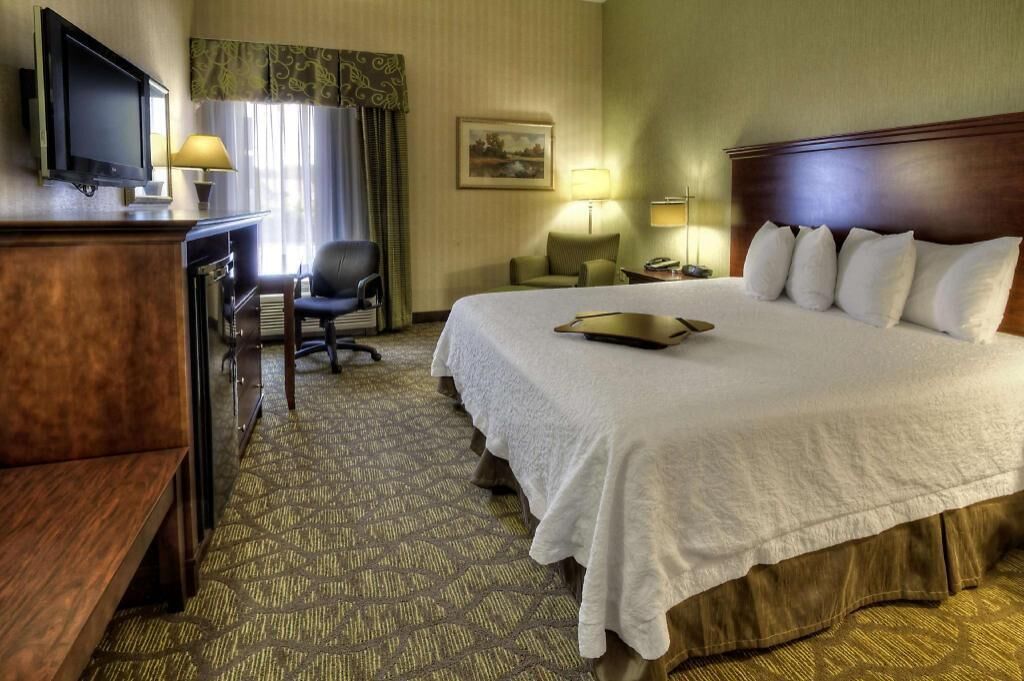 Down comforters, pillowtop beds, blackout drapes, iron/ironing board