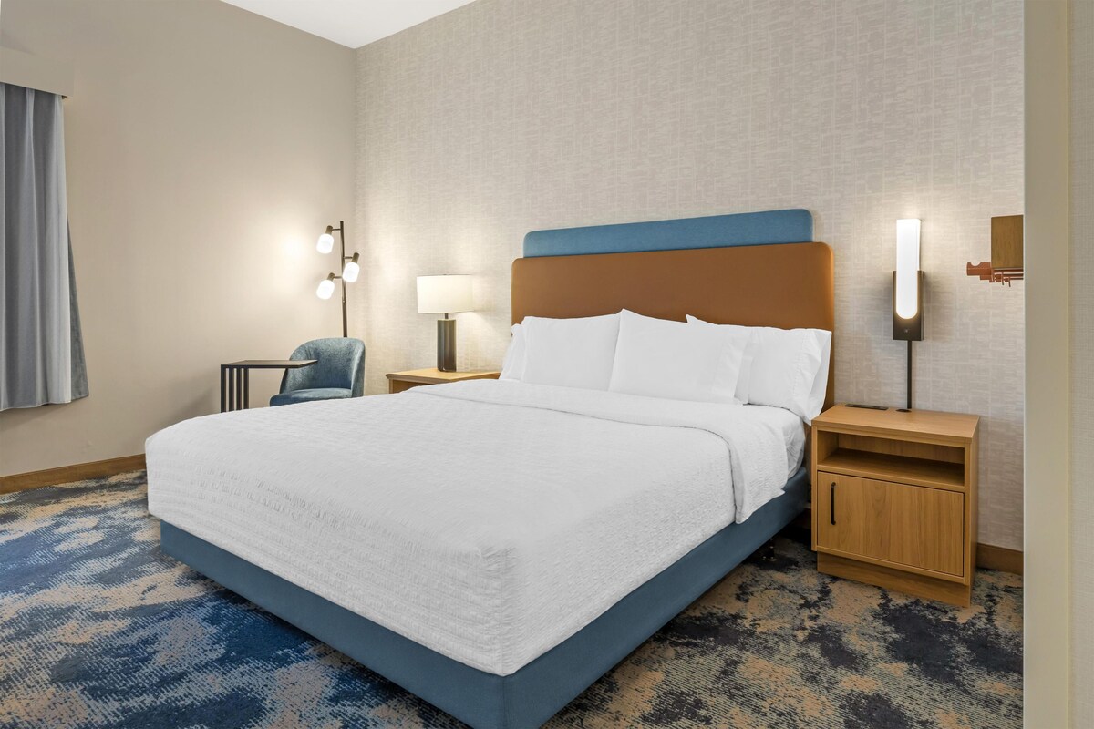 Room, 1 King Bed, Accessible, Non Smoking | Down comforters, pillowtop beds, blackout drapes, iron/ironing board