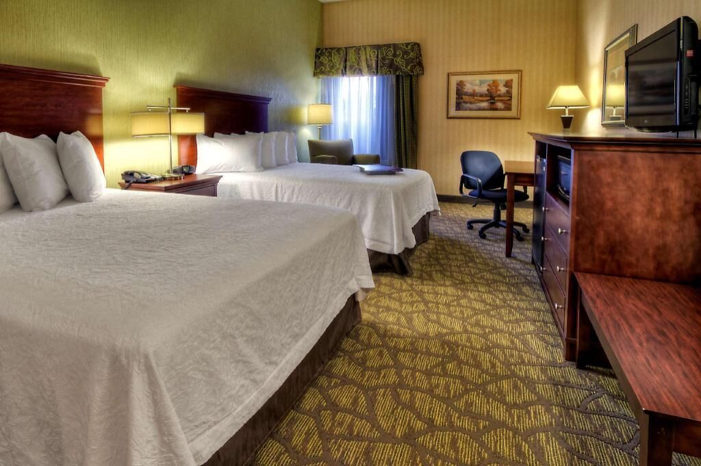 Down comforters, pillowtop beds, blackout drapes, iron/ironing board