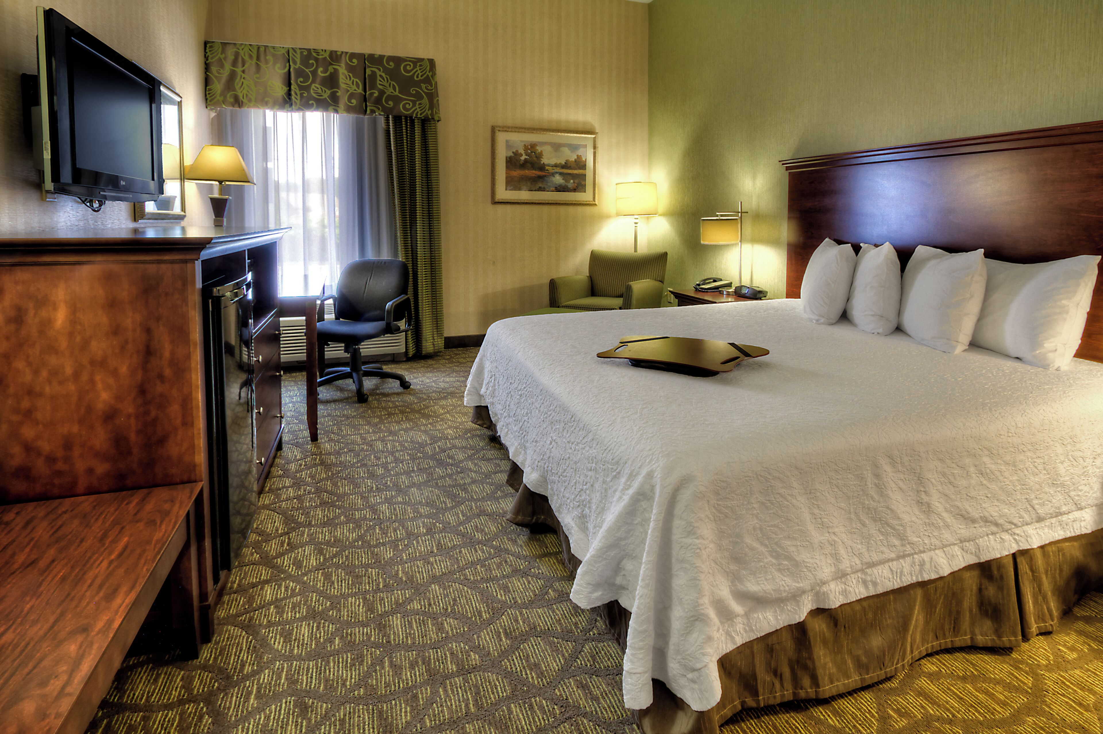 Down comforters, pillowtop beds, blackout drapes, iron/ironing board
