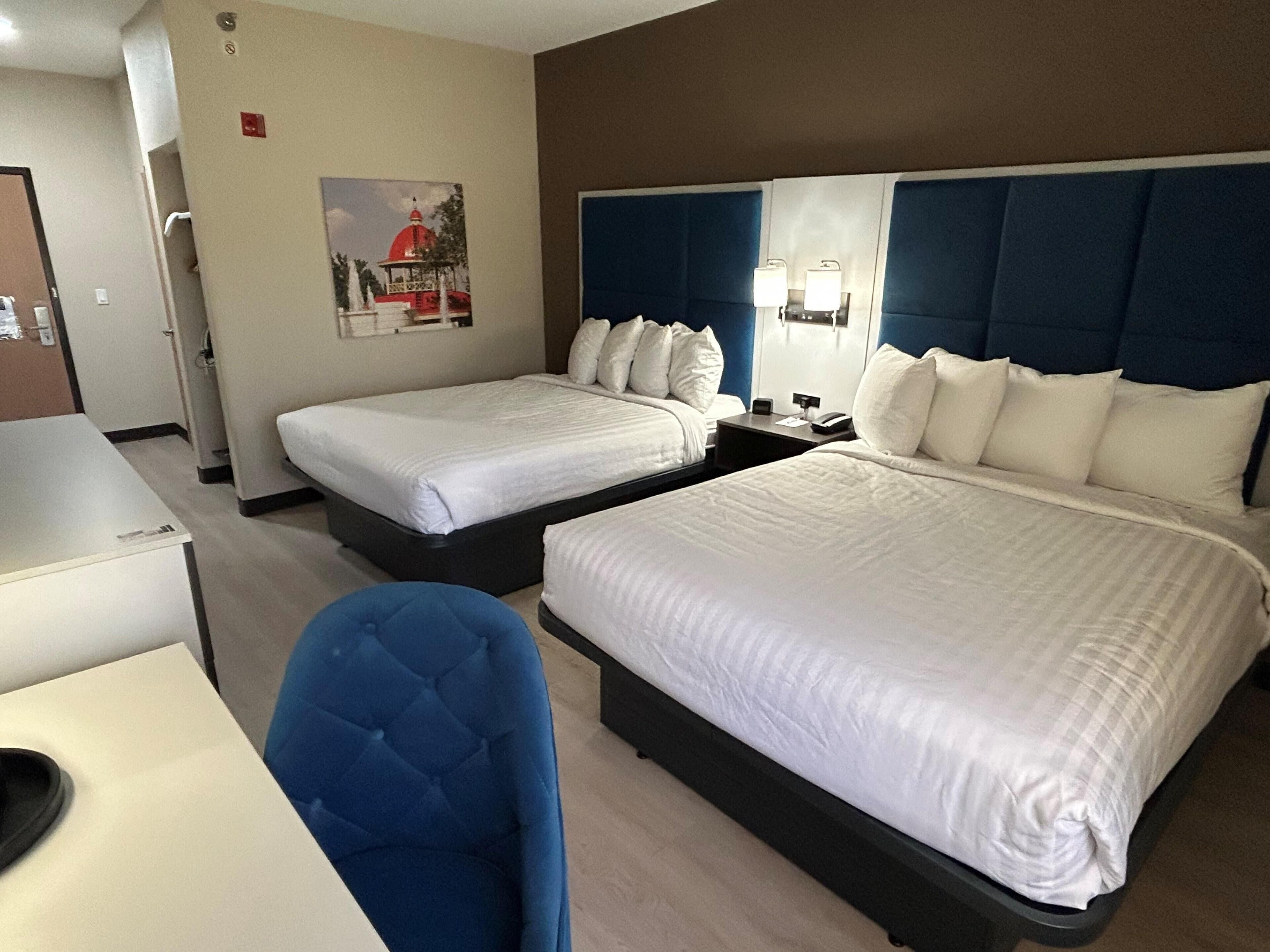 Standard Room, 2 Queen Beds, Accessible, Refrigerator & Microwave | Premium bedding, in-room safe, desk, iron/ironing board