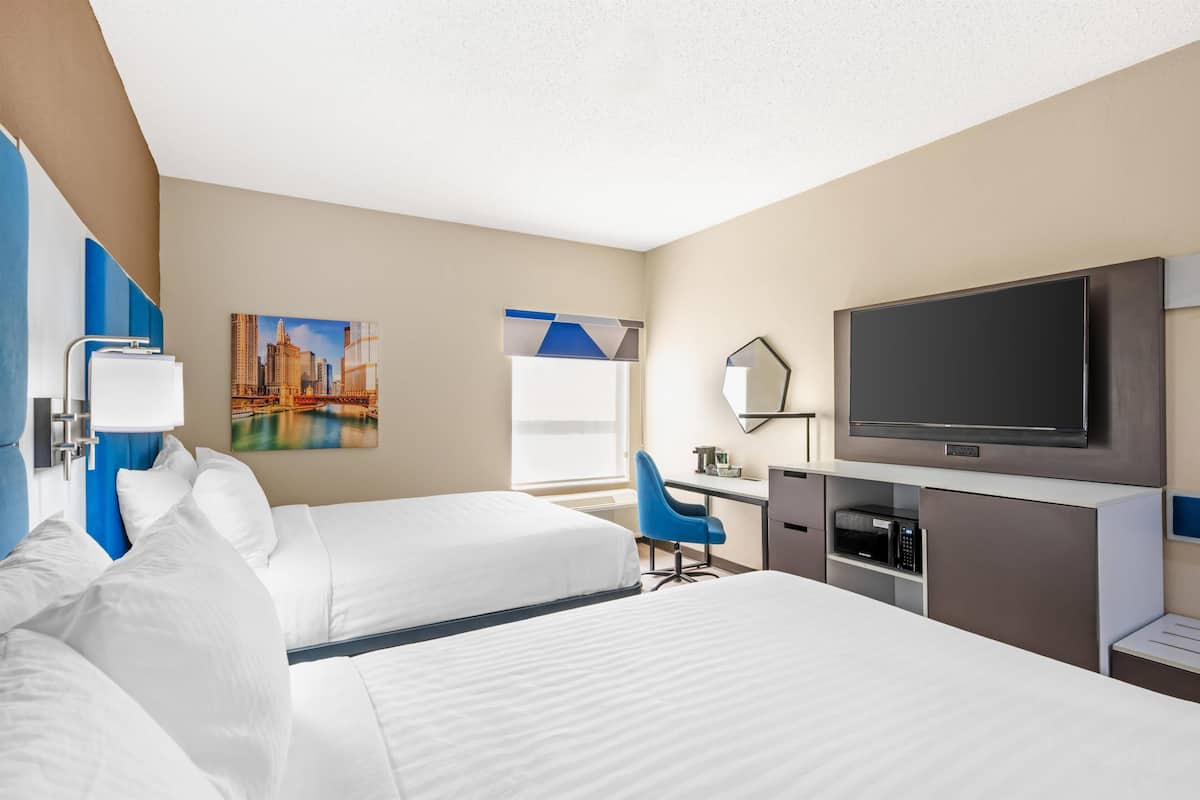 Standard Room, 2 Queen Beds, Accessible, Refrigerator & Microwave | Premium bedding, in-room safe, desk, iron/ironing board