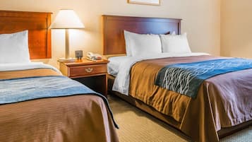 Pillowtop beds, in-room safe, desk, iron/ironing board