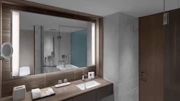 Eco-friendly toiletries, hair dryer, bathrobes, slippers
