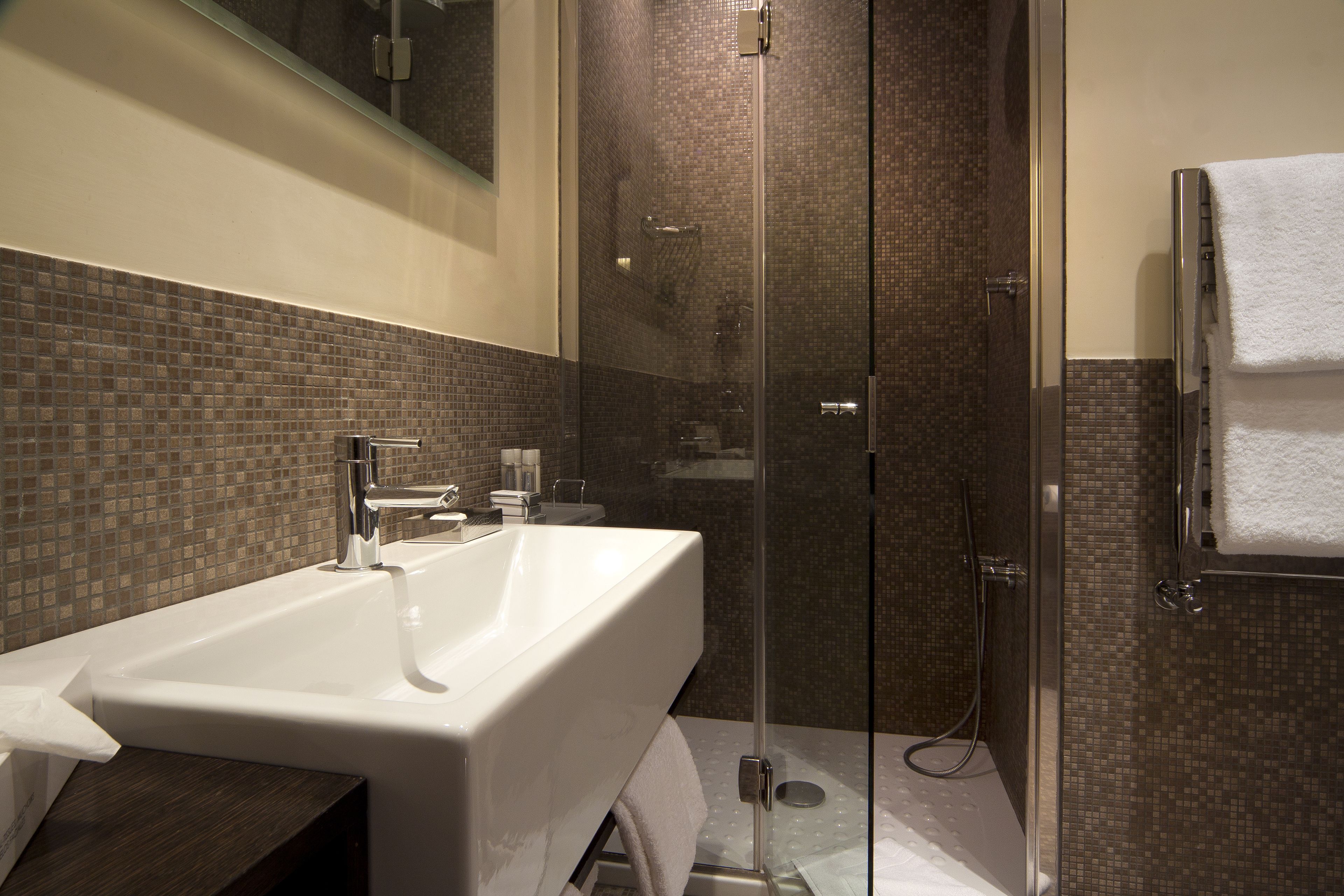 superior double room | bathroom | jetted bath, designer toiletries, hair dryer, bidet