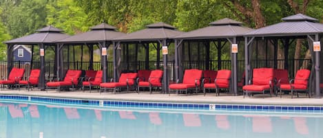 Indoor pool, seasonal outdoor pool, cabanas (surcharge), pool umbrellas