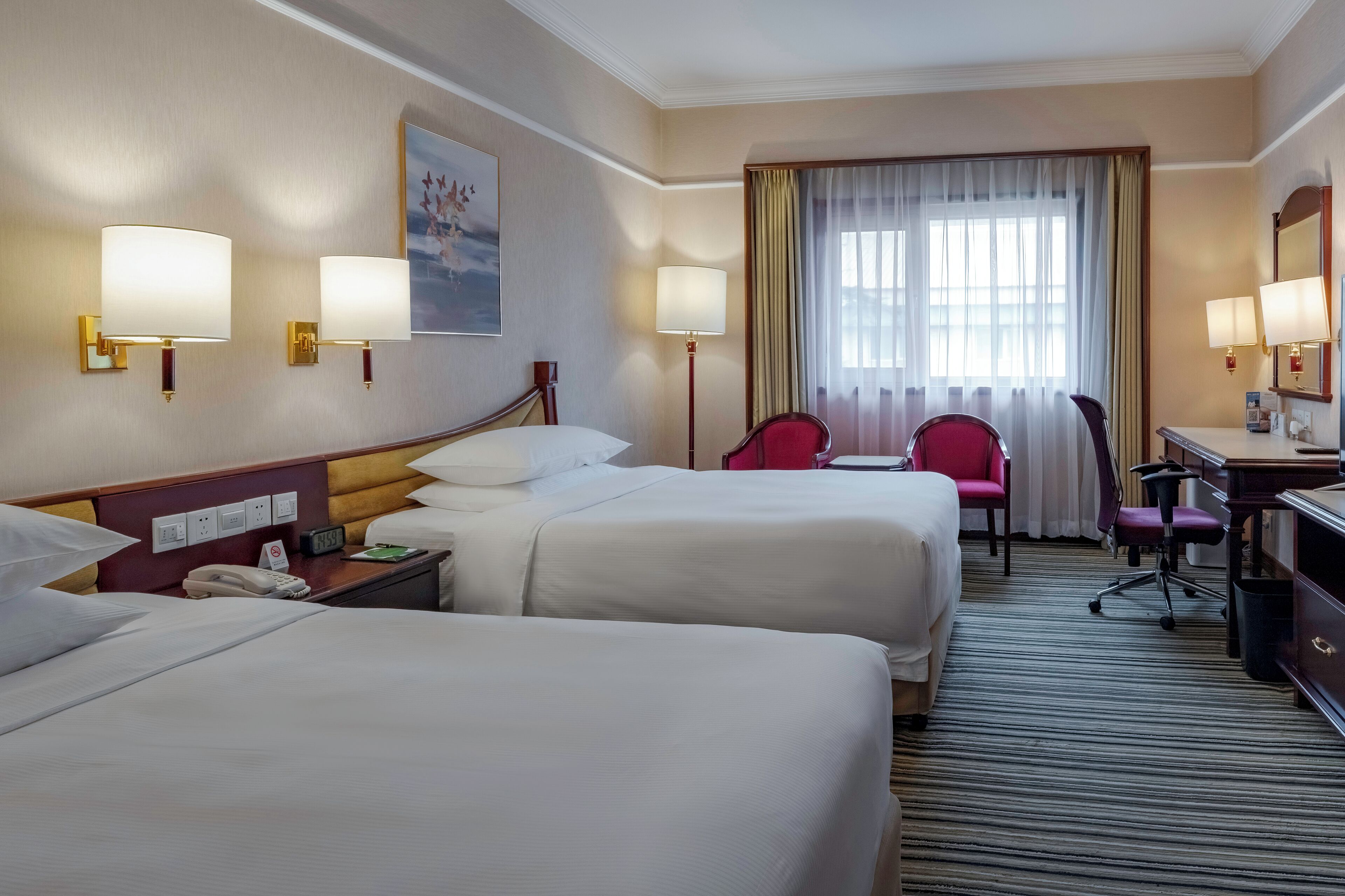 Standard Room, 2 Double Beds, Club Lounge Access | Premium bedding, down comforters, minibar, in-room safe