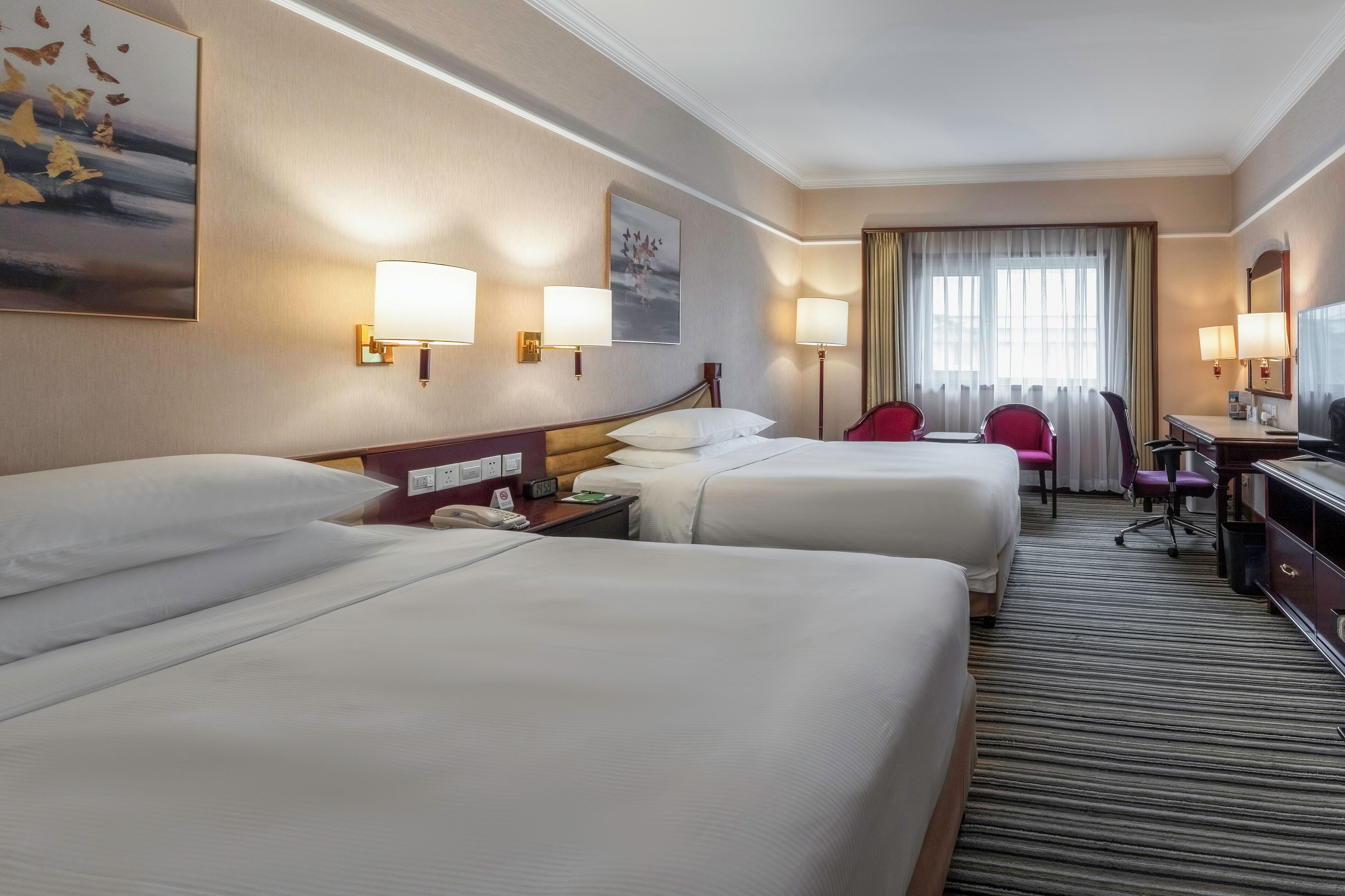 Standard Room, 2 Double Beds, Club Lounge Access | Premium bedding, down comforters, minibar, in-room safe