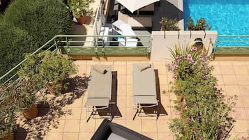 Executive Room, Terrace, Pool View | Terrace/patio