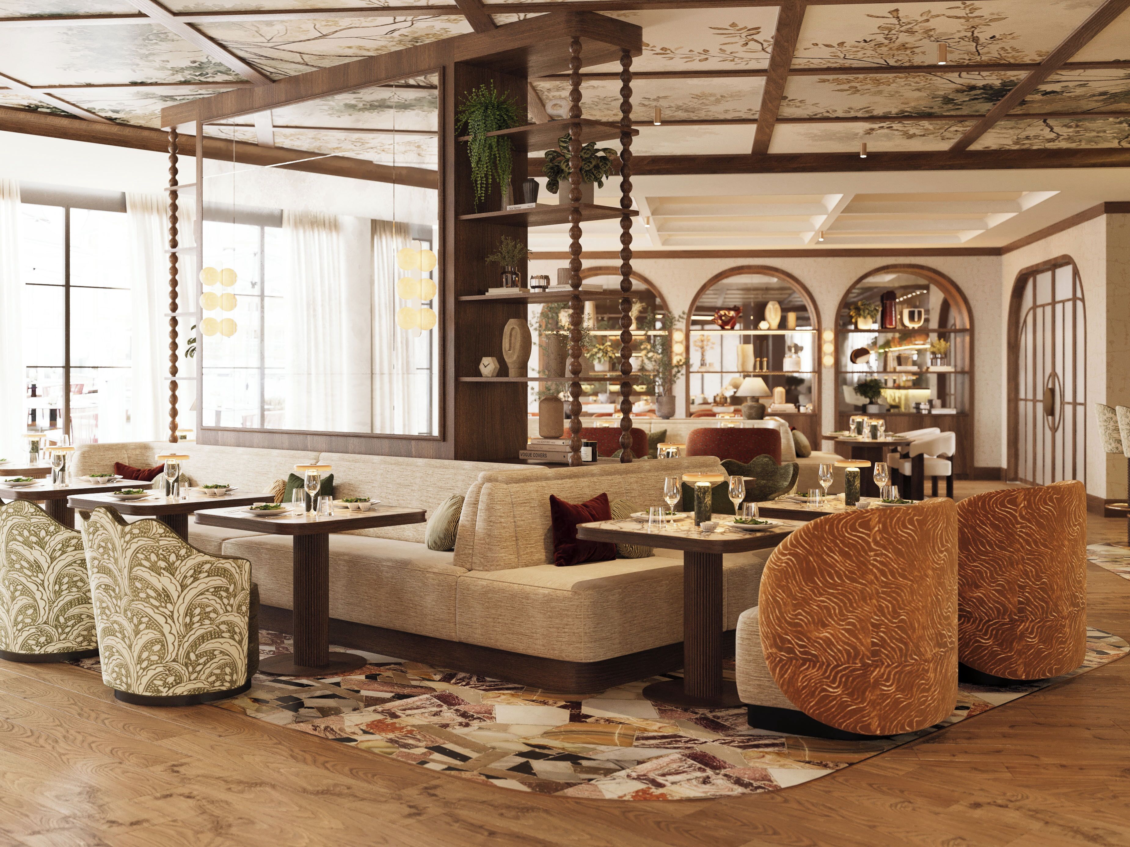 Petit déjeuner, déjeuner et dîner servis sur place, vue sur la piscine