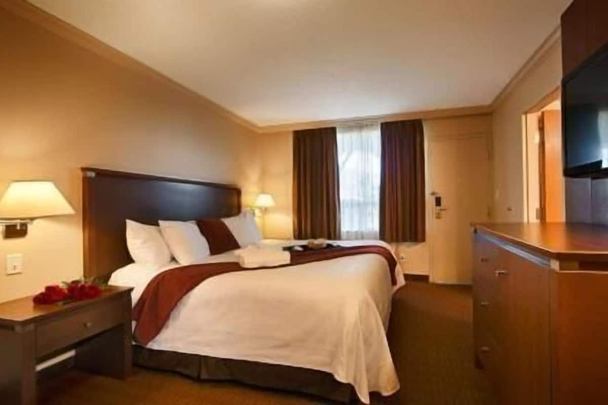 Laptop workspace, blackout drapes, iron/ironing board, free WiFi