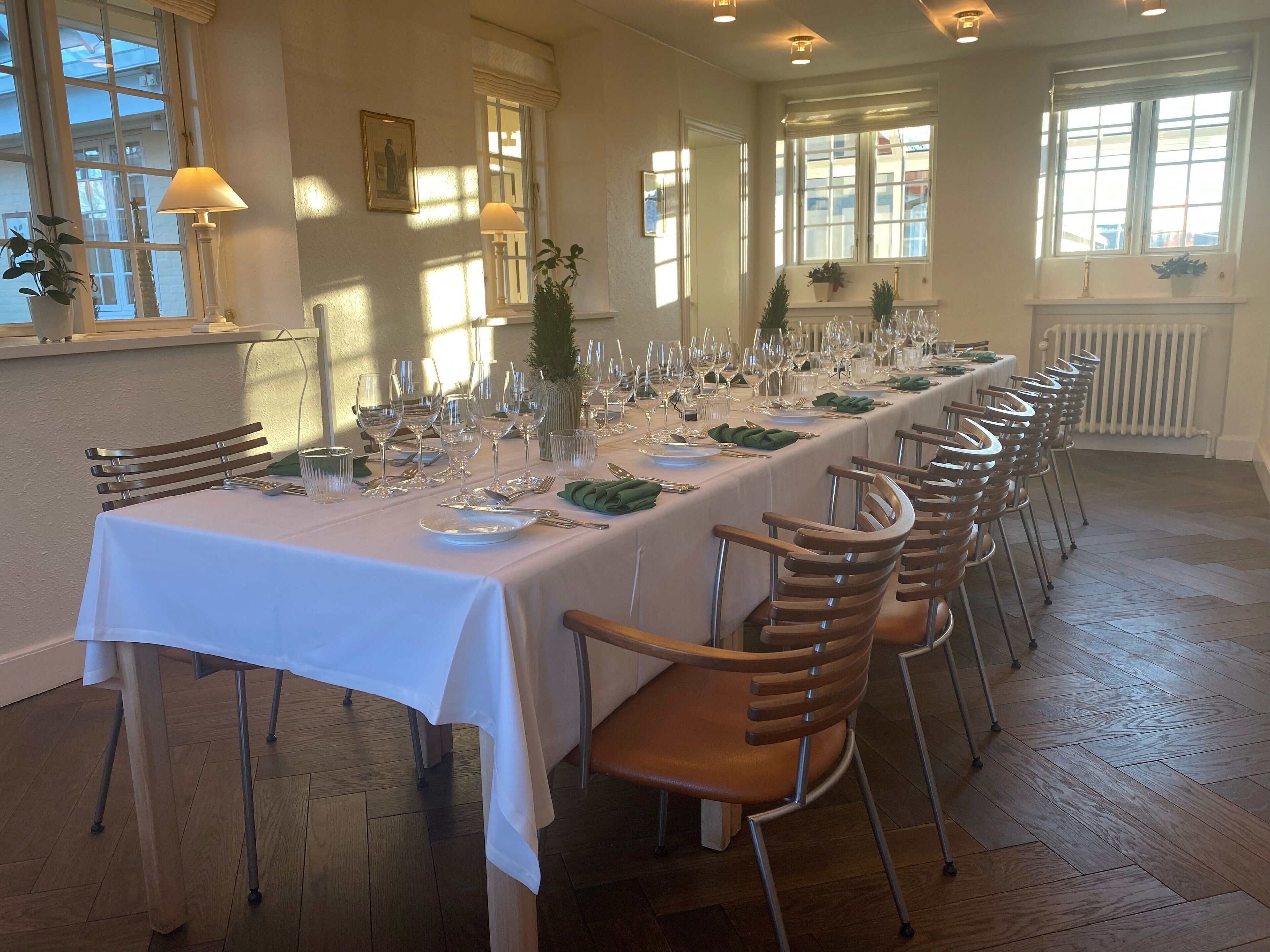 Der serveres morgenmad, frokost og aftensmad