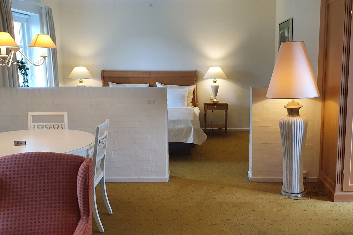 1 chambre, literie de qualité supérieure, couette en duvet d'oie