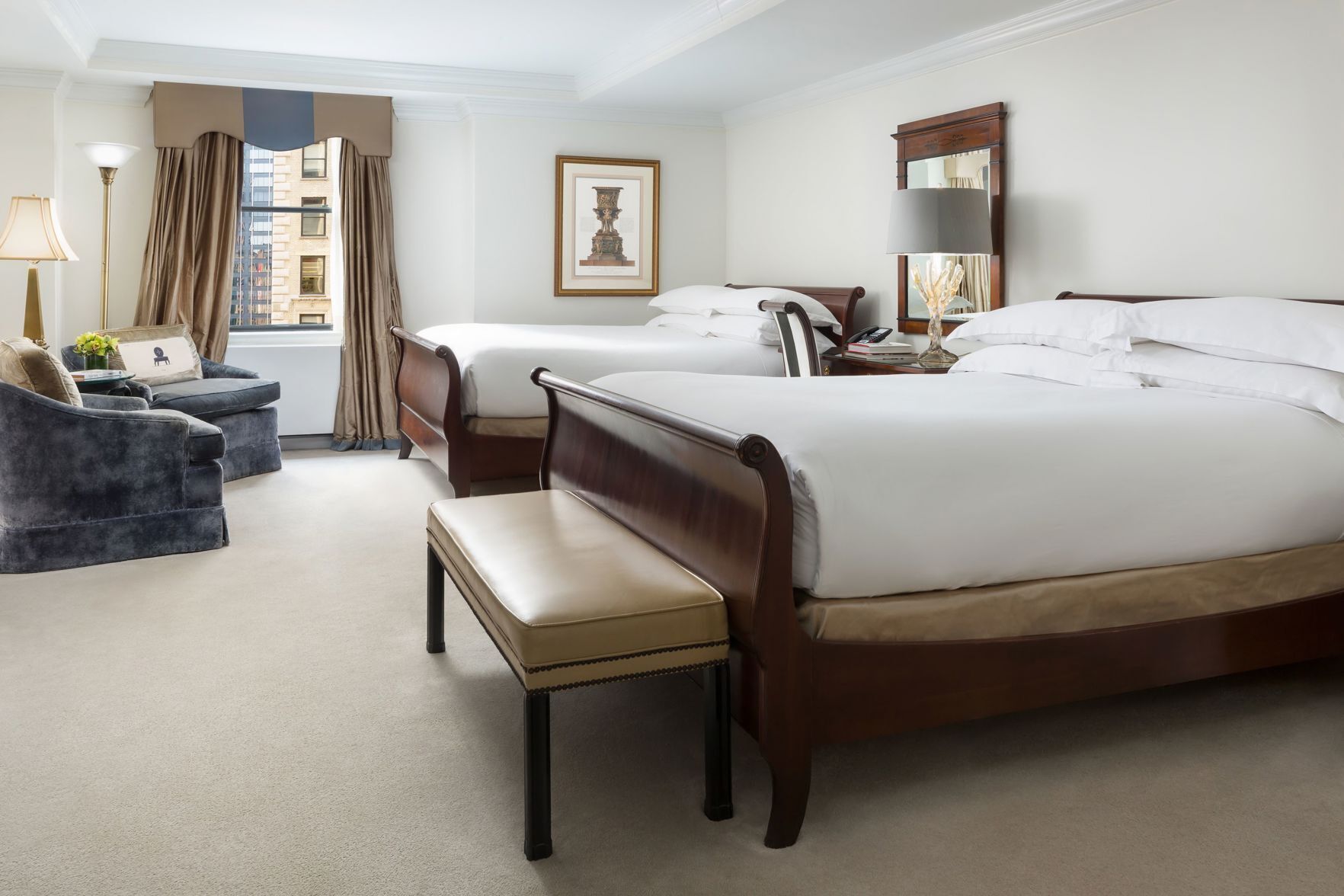 Premium bedding, minibar, in-room safe, desk