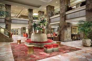 Hotel entrance and lobby at The Michelangelo Hotel