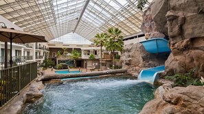 Indoor pool, open 8:00 AM to 10:00 PM, sun loungers