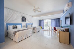 Suite, 2 Double Beds | 1 bedroom, minibar, in-room safe, desk