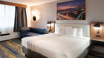 Room, 1 King Bed, Non Smoking | Premium bedding, pillowtop beds, desk, blackout drapes