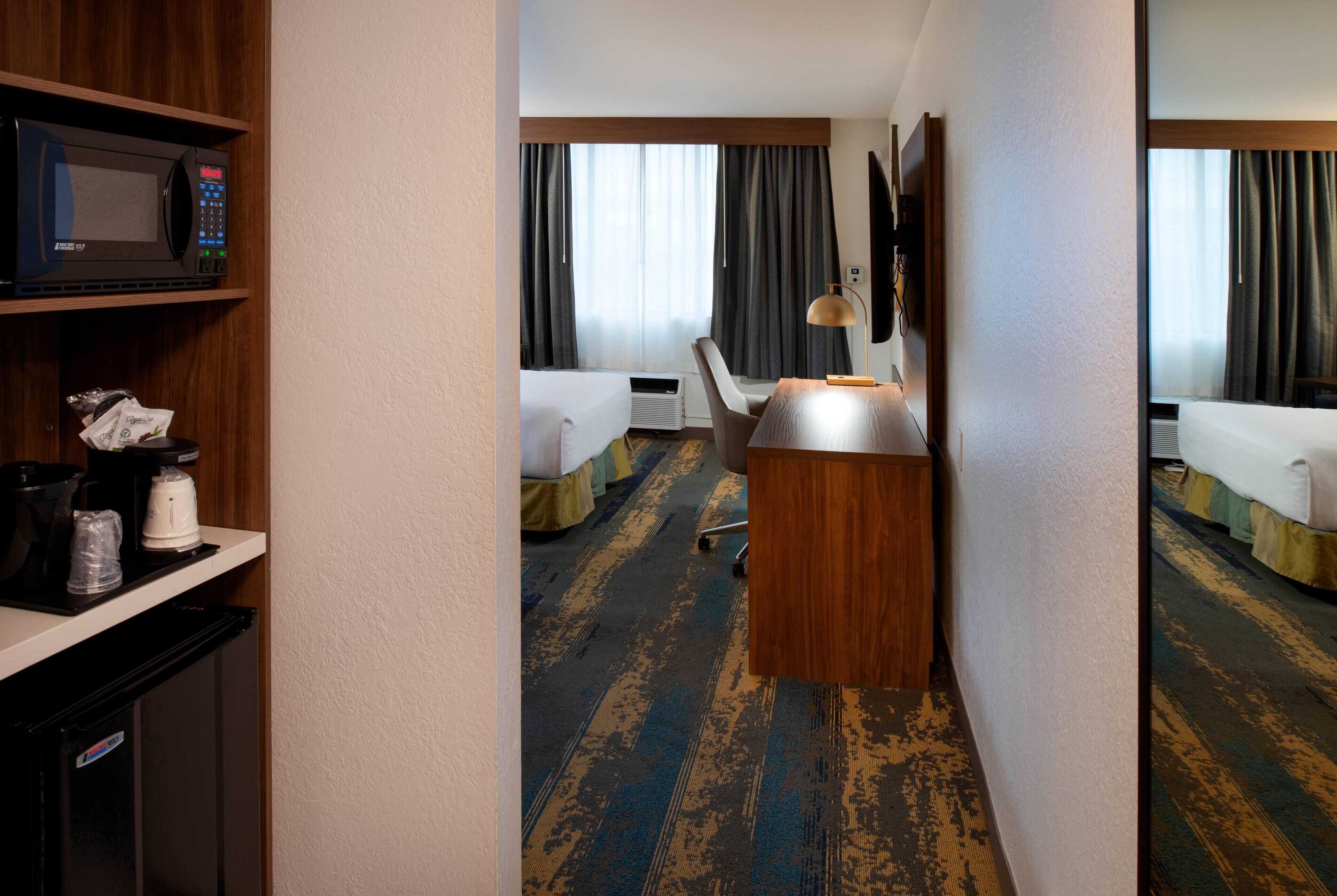 Room, 2 Double Beds, Non Smoking | Premium bedding, pillow-top beds, desk, blackout curtains