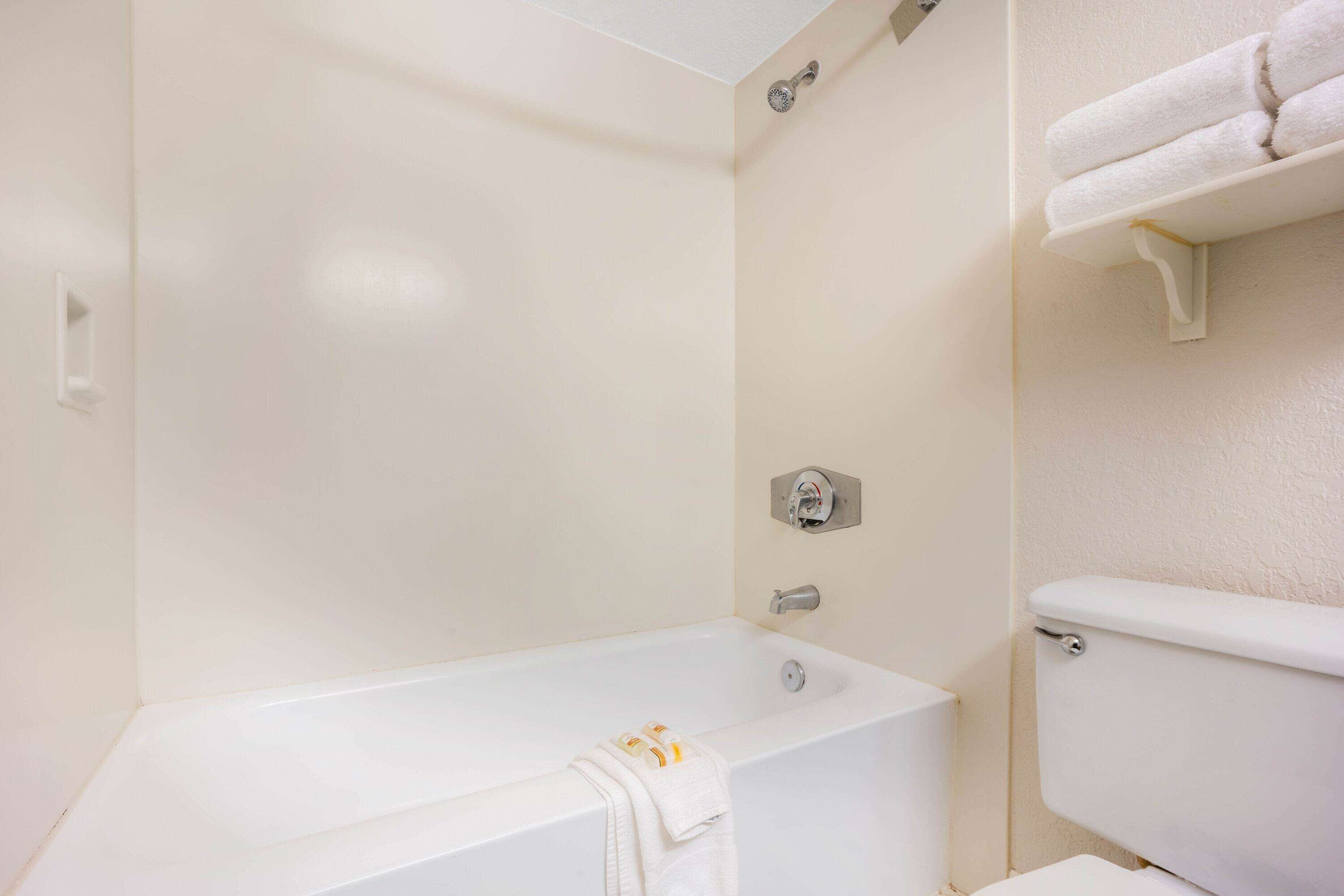 free toiletries, hair dryer, towels