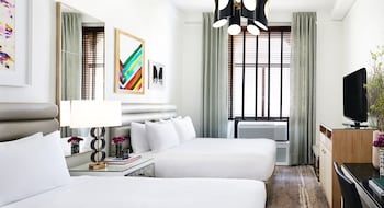 Standard Room, 2 Queen Beds | Premium bedding, pillowtop beds, in-room safe, desk at Galleria Park Hotel