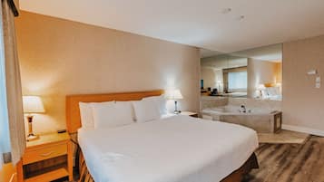 Suite, 1 King Bed, Non Smoking, Jetted Tub | Premium bedding, desk, laptop workspace, blackout drapes