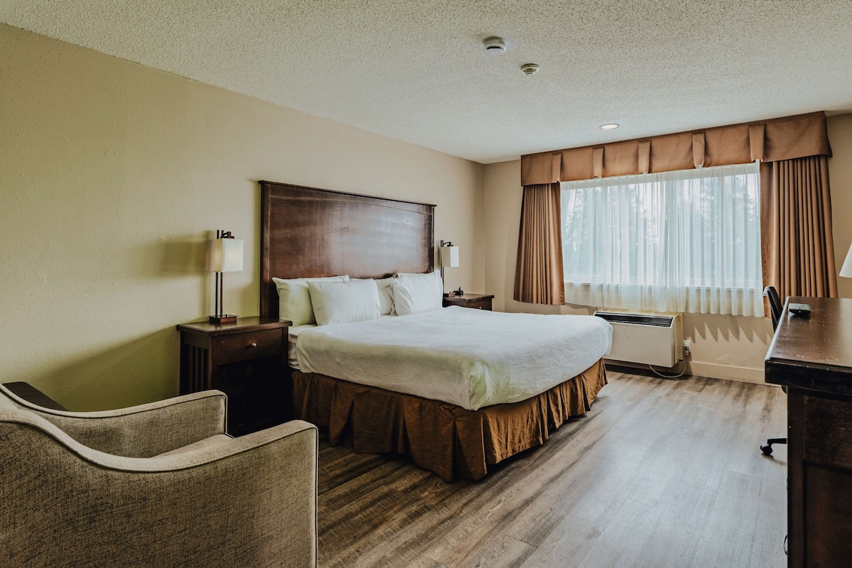 Standard Room, 1 King Bed, Accessible, Refrigerator & Microwave | Premium bedding, desk, laptop workspace, blackout drapes