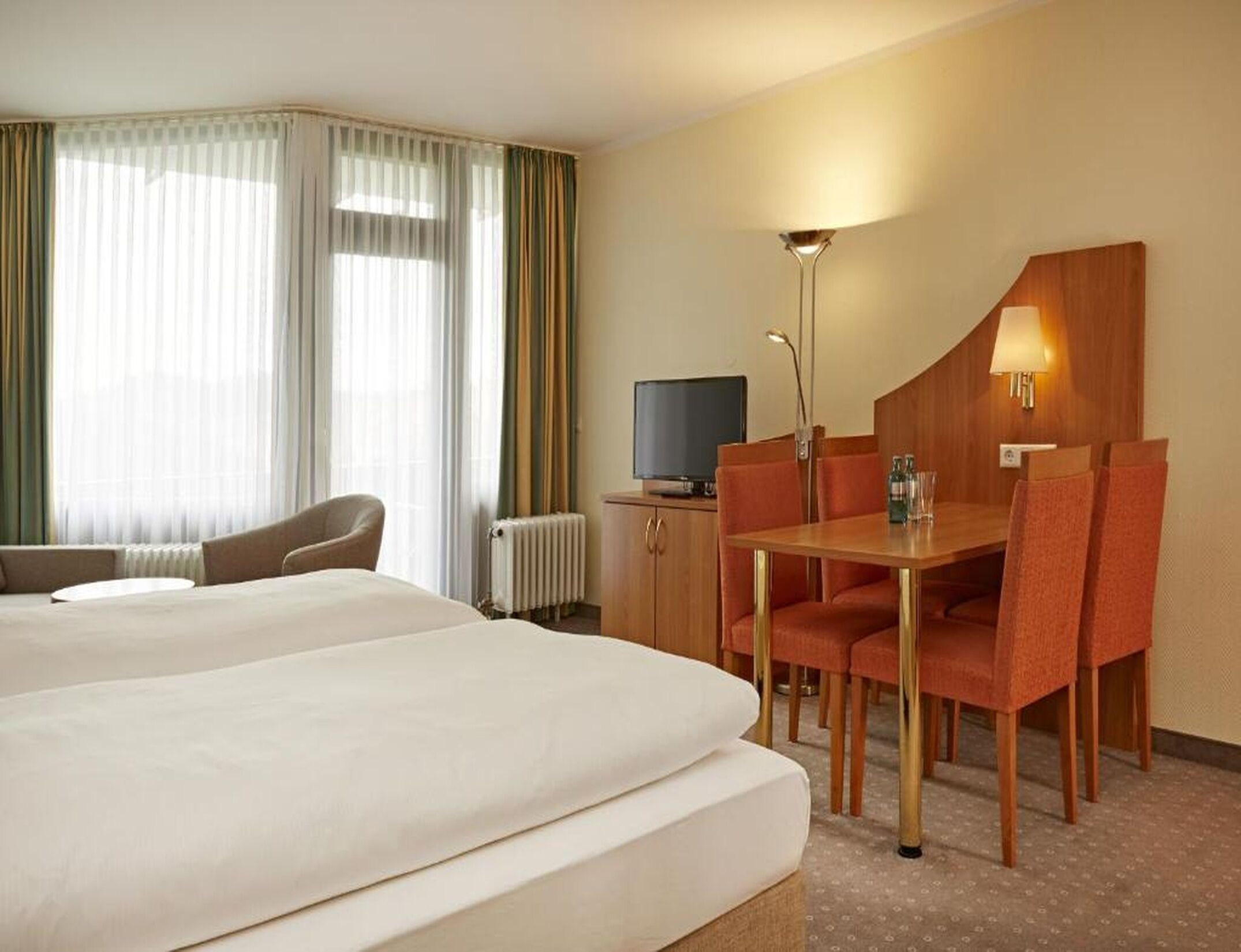 Standard Double Room | Desk, blackout drapes, iron/ironing board (on request), cribs (free)