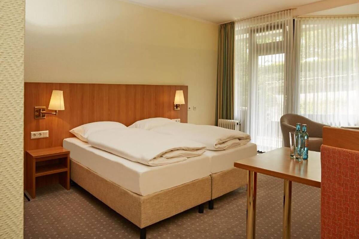 Standard Double Room, Valley View | Desk, blackout drapes, iron/ironing board (on request), cribs (free)