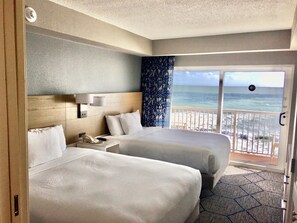 Premium bedding, down comforters, in-room safe, desk