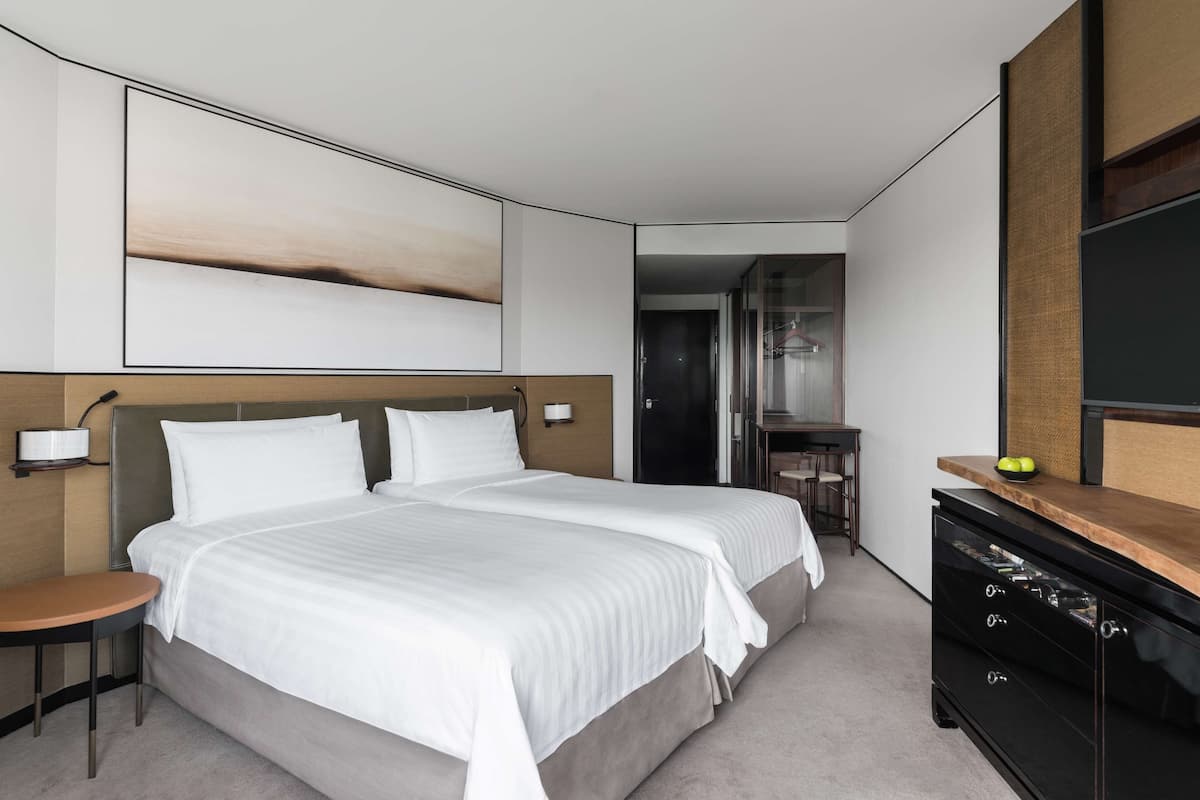 Sängtillbehör av högsta kvalitet, duntäcken och minibar
