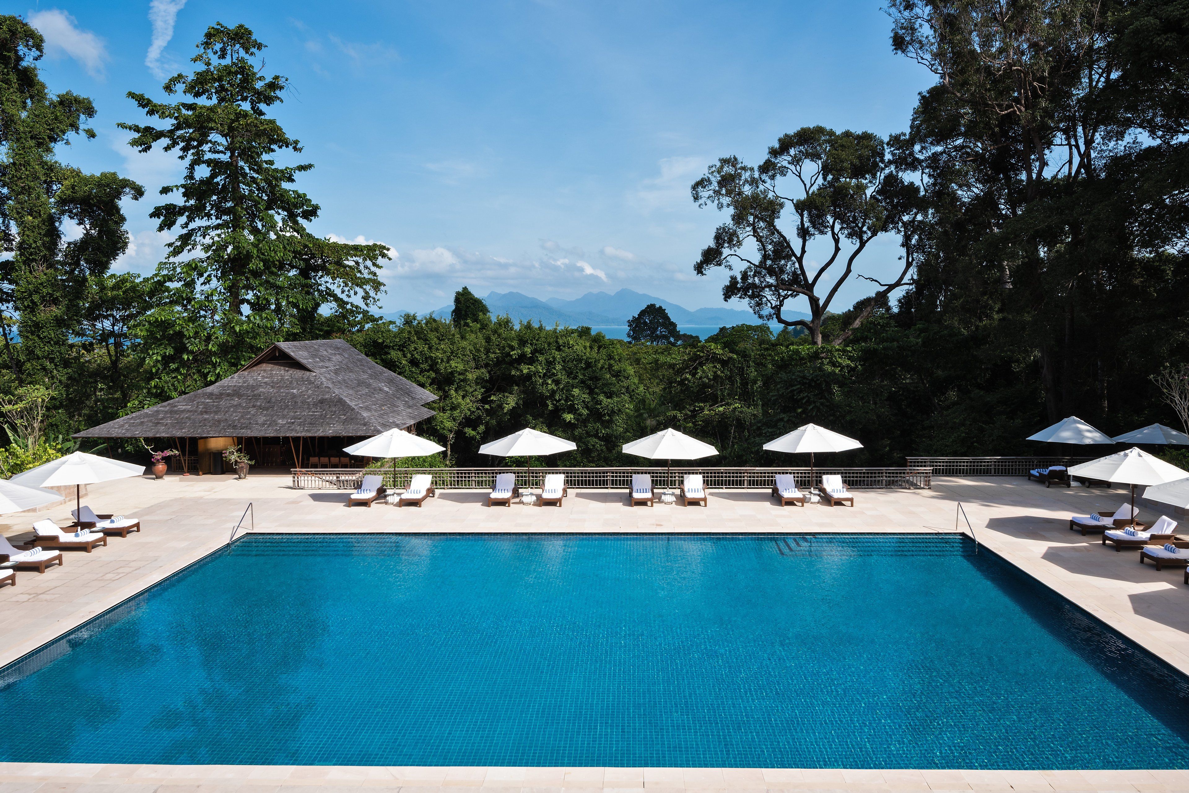 2 outdoor pools, pool umbrellas, sun loungers