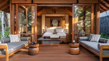 Two Bedrooms Beach Villa | Egyptian cotton sheets, premium bedding, free minibar, in-room safe