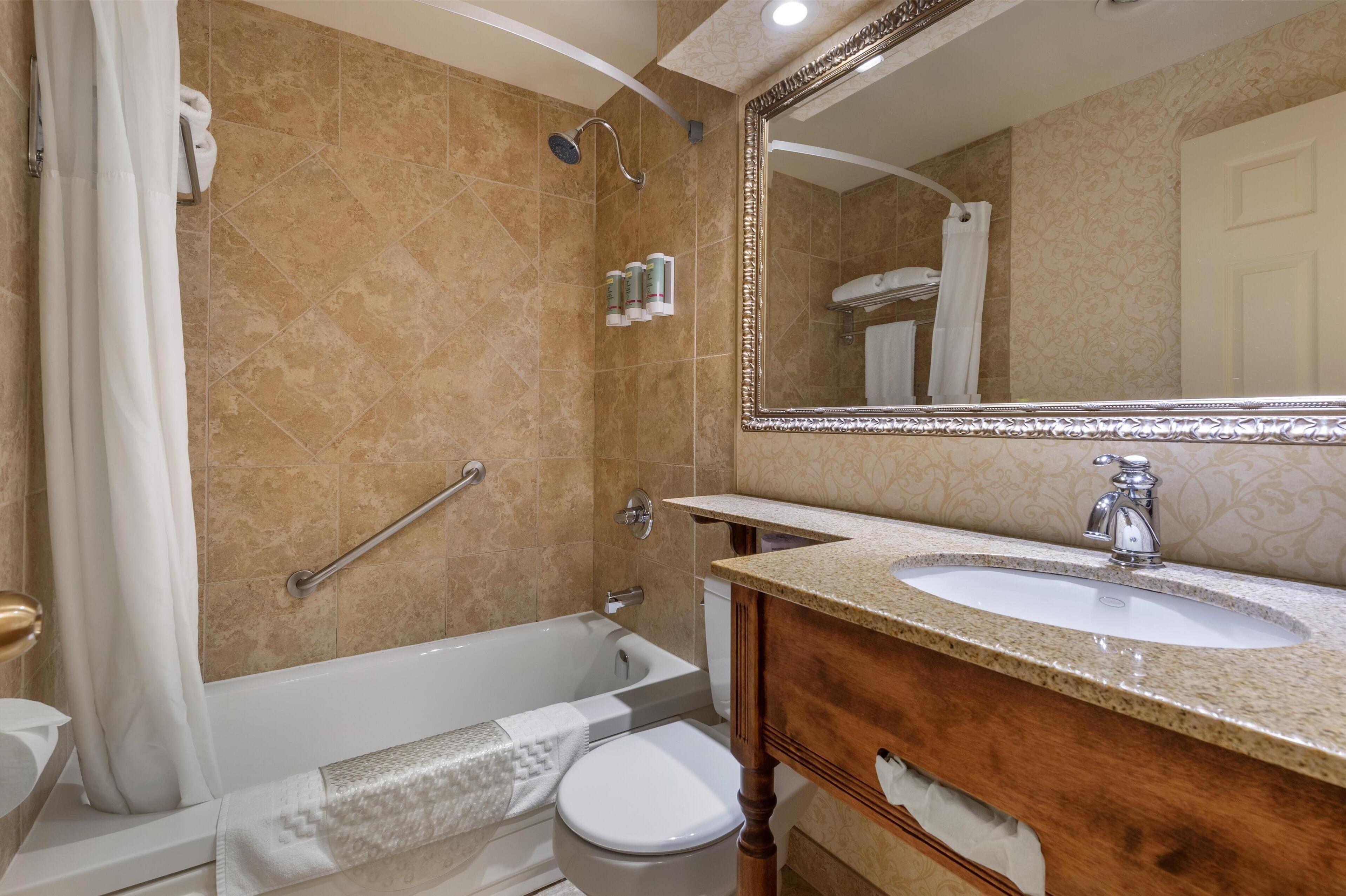 free toiletries, hair dryer, towels, soap