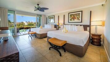 Appartement, 1 slaapkamer, gedeeltelijk uitzicht op oceaan | Individueel gedecoreerd, individueel gemeubileerd, een laptopwerkplek