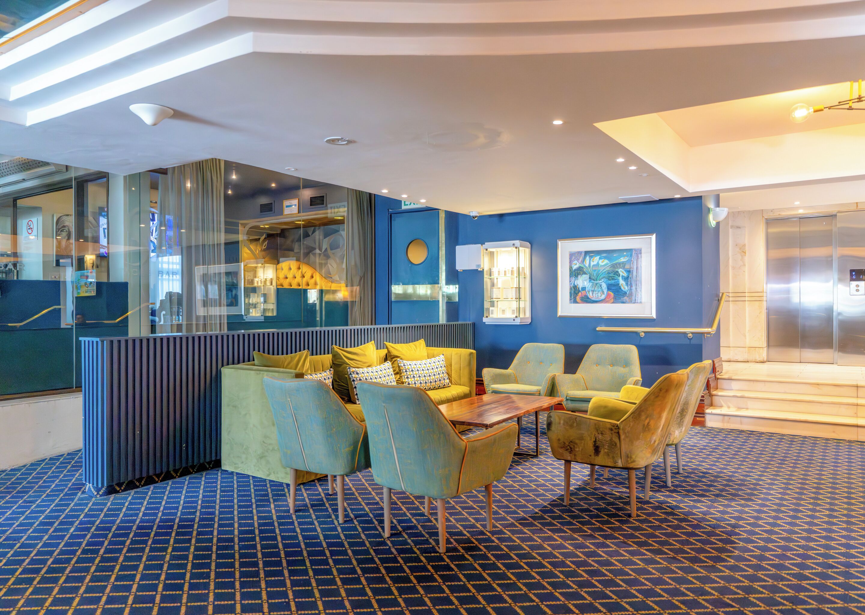 Sitteområde i lobbyen