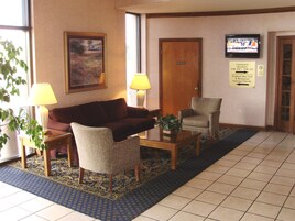 Área de estar no saguão