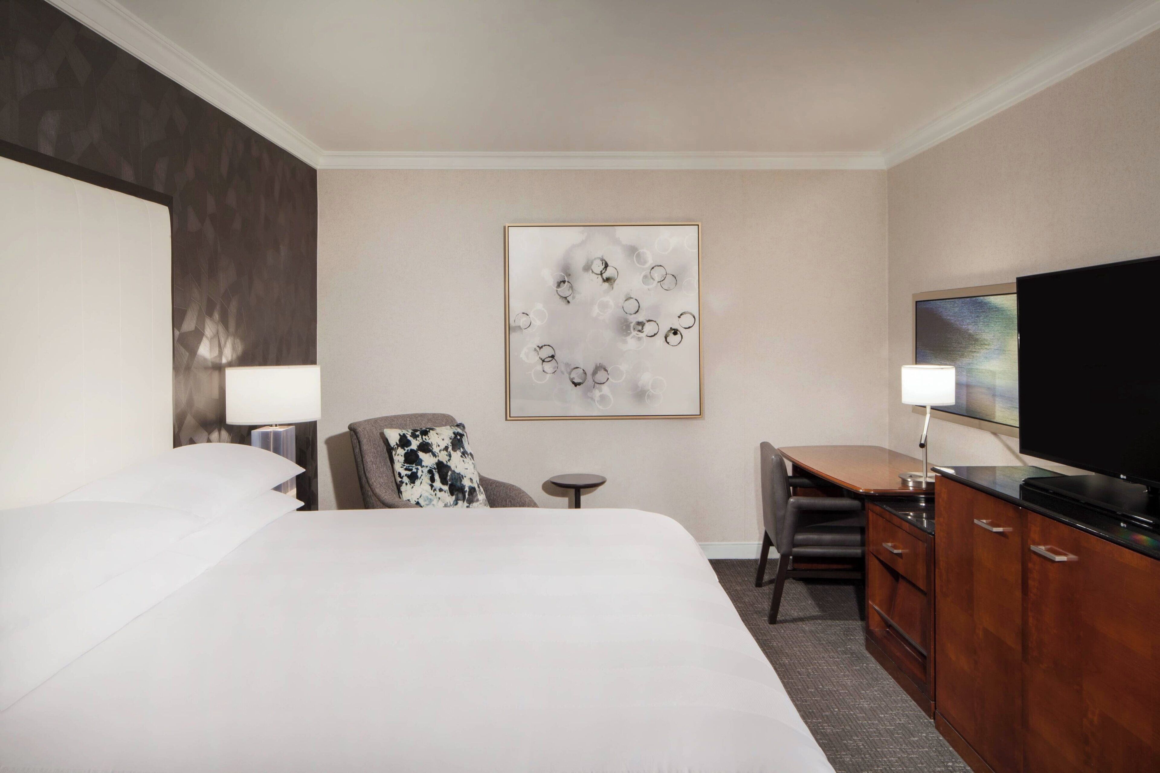 Suite, 1 King Bed with Sofa bed | Premium bedding, down comforters, Tempur-Pedic beds, in-room safe