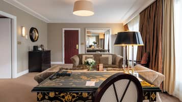 Presidential Suite, 1 King Bed, Terrace | Living area | 50-inch flat-screen TV with satellite channels